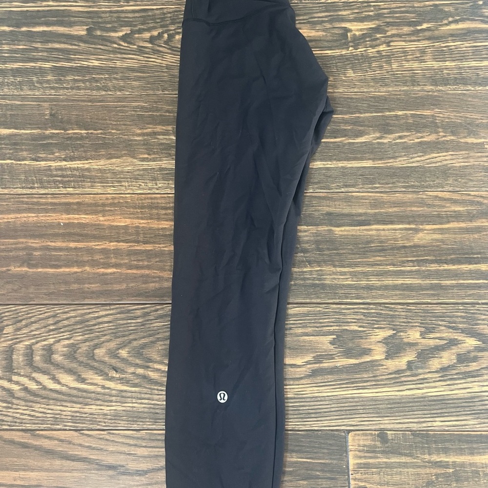 Lululemon Wunder Train Black Leggings (drawstring)